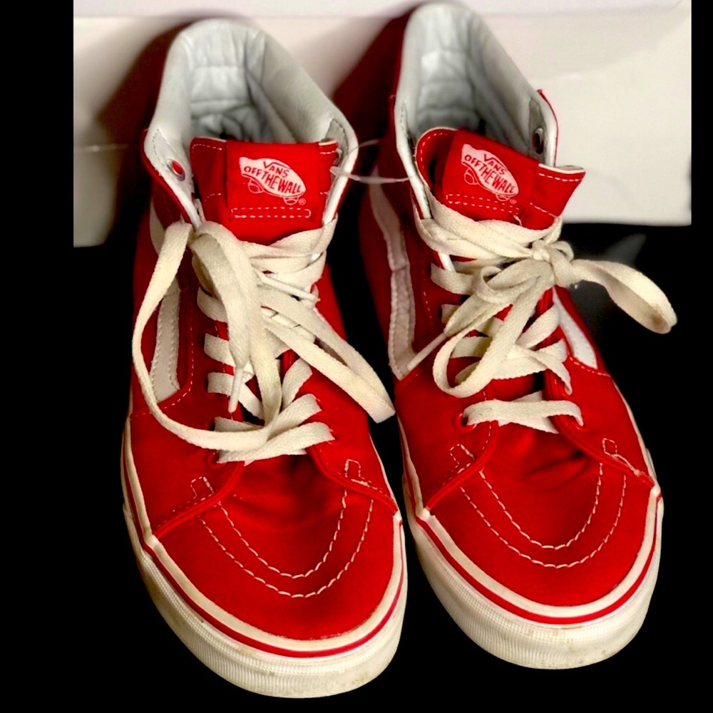 (Sold )Red Vans Sneakers